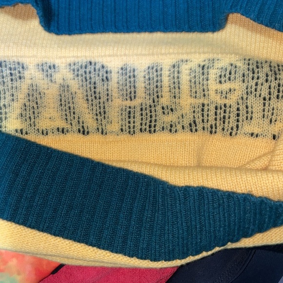 Off-White multi colored sweater size small - Picture 7 of 8